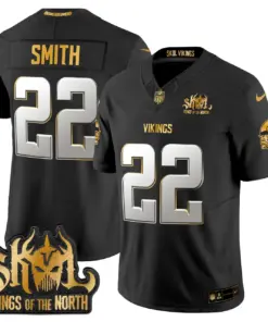 Justin Jefferson Minnesota Vikings Nike 2024 Winter Warrior Skol Patch Gold Vapor Limited Stitched Jersey - White - Image 22