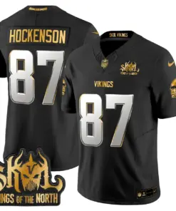 Justin Jefferson Minnesota Vikings Nike 2024 Winter Warrior Skol Patch Gold Vapor Limited Stitched Jersey - White - Image 23
