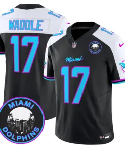 Alternative view of Tua Tagovailoa Miami Dolphins Nike Vice Vapor Limited Stitched Jersey V3 - Black
