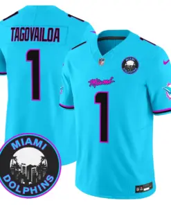 Tua Tagovailoa Miami Dolphins Nike Vice Vapor Limited Stitched Jersey V3 - Black - Image 17