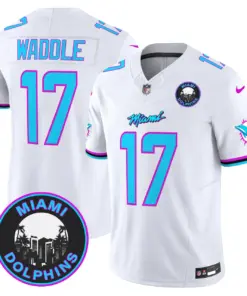 Tua Tagovailoa Miami Dolphins Nike Vice Vapor Limited Stitched Jersey V3 - Black - Image 26