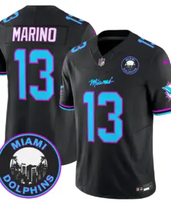 Tua Tagovailoa Miami Dolphins Nike Vice Vapor Limited Stitched Jersey V3 - Black - Image 37