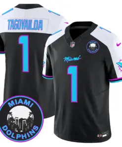 Tua Tagovailoa Miami Dolphins Nike Vice Vapor Limited Stitched Jersey V3 - Black