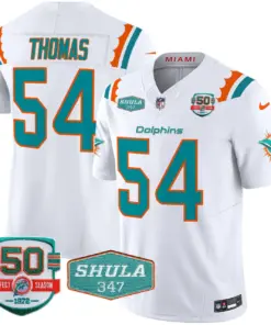 Tua Tagovailoa Miami Dolphins Nike 50th & Don Shula 347 Memorial Patch Vapor Limited Stitched Jersey - Aqua - Image 14