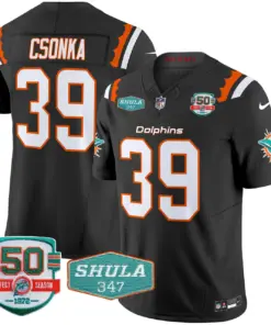 Tua Tagovailoa Miami Dolphins Nike 50th & Don Shula 347 Memorial Patch Vapor Limited Stitched Jersey - Aqua - Image 23