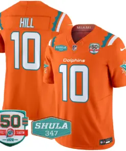 Tua Tagovailoa Miami Dolphins Nike 50th & Don Shula 347 Memorial Patch Vapor Limited Stitched Jersey - Aqua - Image 27