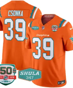 Tua Tagovailoa Miami Dolphins Nike 50th & Don Shula 347 Memorial Patch Vapor Limited Stitched Jersey - Aqua - Image 31