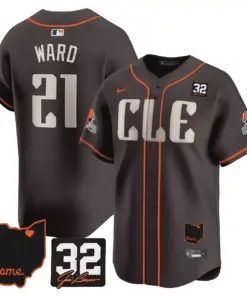 Nick Chubb Cleveland Browns Nike Home Patch Jim Vapor Premier Limited Stitched Jersey - Anthracite - Image 6
