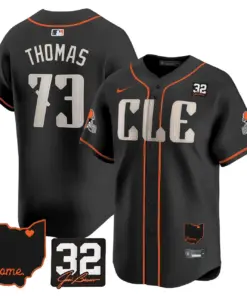 Nick Chubb Cleveland Browns Nike Home Patch Jim Vapor Premier Limited Stitched Jersey - Anthracite - Image 35