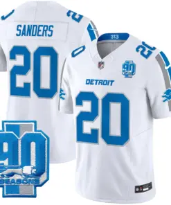 Detroit Lions Nike 90th Year Patch Vapor Limited Stitched Jersey - Anthracite - Image 12