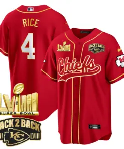 Kansas City Chiefs Nike Super Bowl LVIII Back 2 Back Gold Patch Stitched Jersey - Red - Image 7