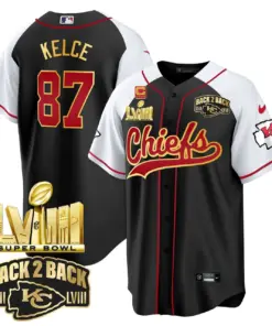 Kansas City Chiefs Nike Super Bowl LVIII Back 2 Back Gold Patch Stitched Jersey - Red - Image 23