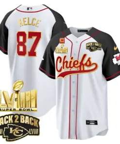 Kansas City Chiefs Nike Super Bowl LVIII Back 2 Back Gold Patch Stitched Jersey - Red - Image 30