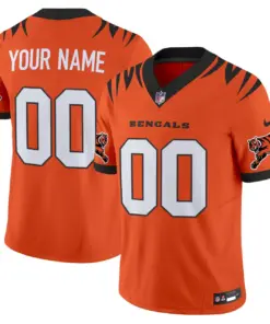 Cincinnati Bengals Nike Custom Stitched Jersey - Anthracite - Image 3