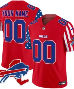 Alternative view of American Style Buffalo Bills Nike Vapor Custom Limited Stitched Jersey - White