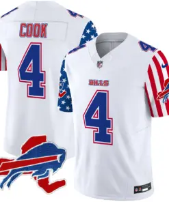 Alternative view of Buffalo Bills Nike American Style Vapor Limited Stitched Jersey - White