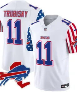 Buffalo Bills Nike American Style Vapor Limited Stitched Jersey - White - Image 3
