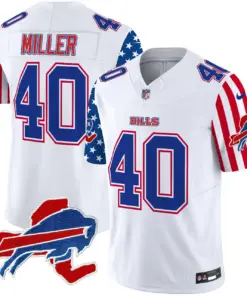 Buffalo Bills Nike American Style Vapor Limited Stitched Jersey - White - Image 4