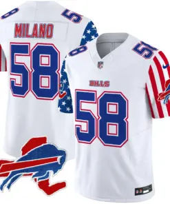Buffalo Bills Nike American Style Vapor Limited Stitched Jersey - White - Image 5