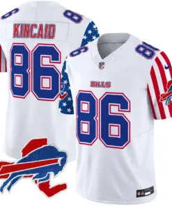 Buffalo Bills Nike American Style Vapor Limited Stitched Jersey - White - Image 6