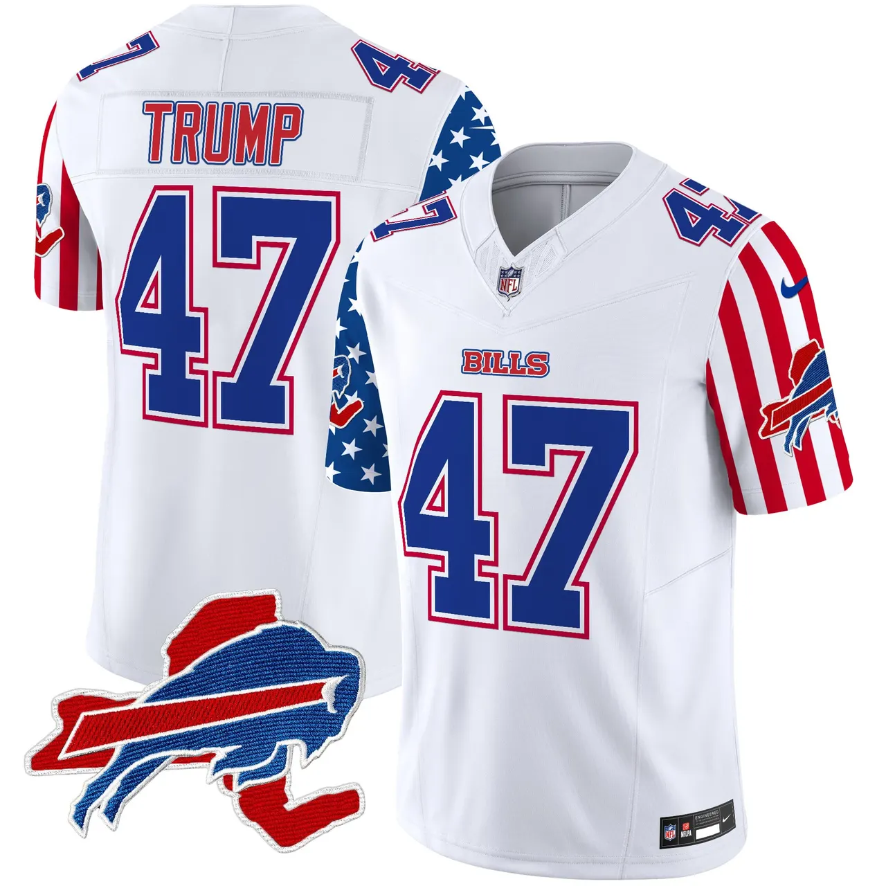 Buffalo Bills Nike American Style Vapor Limited Stitched Jersey - White - Image 7