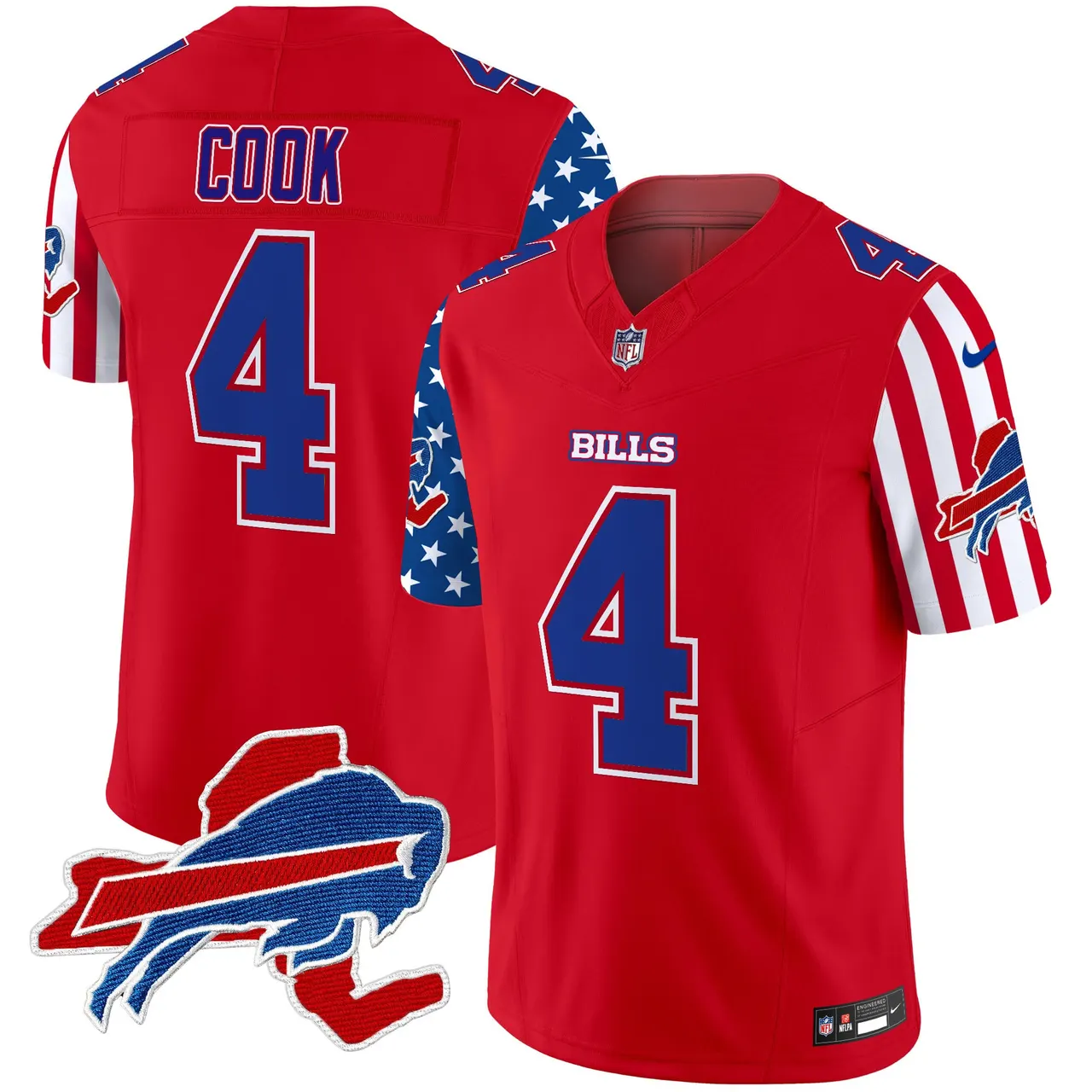 Buffalo Bills Nike American Style Vapor Limited Stitched Jersey - White - Image 9