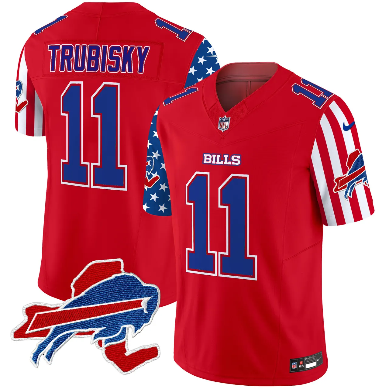 Buffalo Bills Nike American Style Vapor Limited Stitched Jersey - White - Image 10