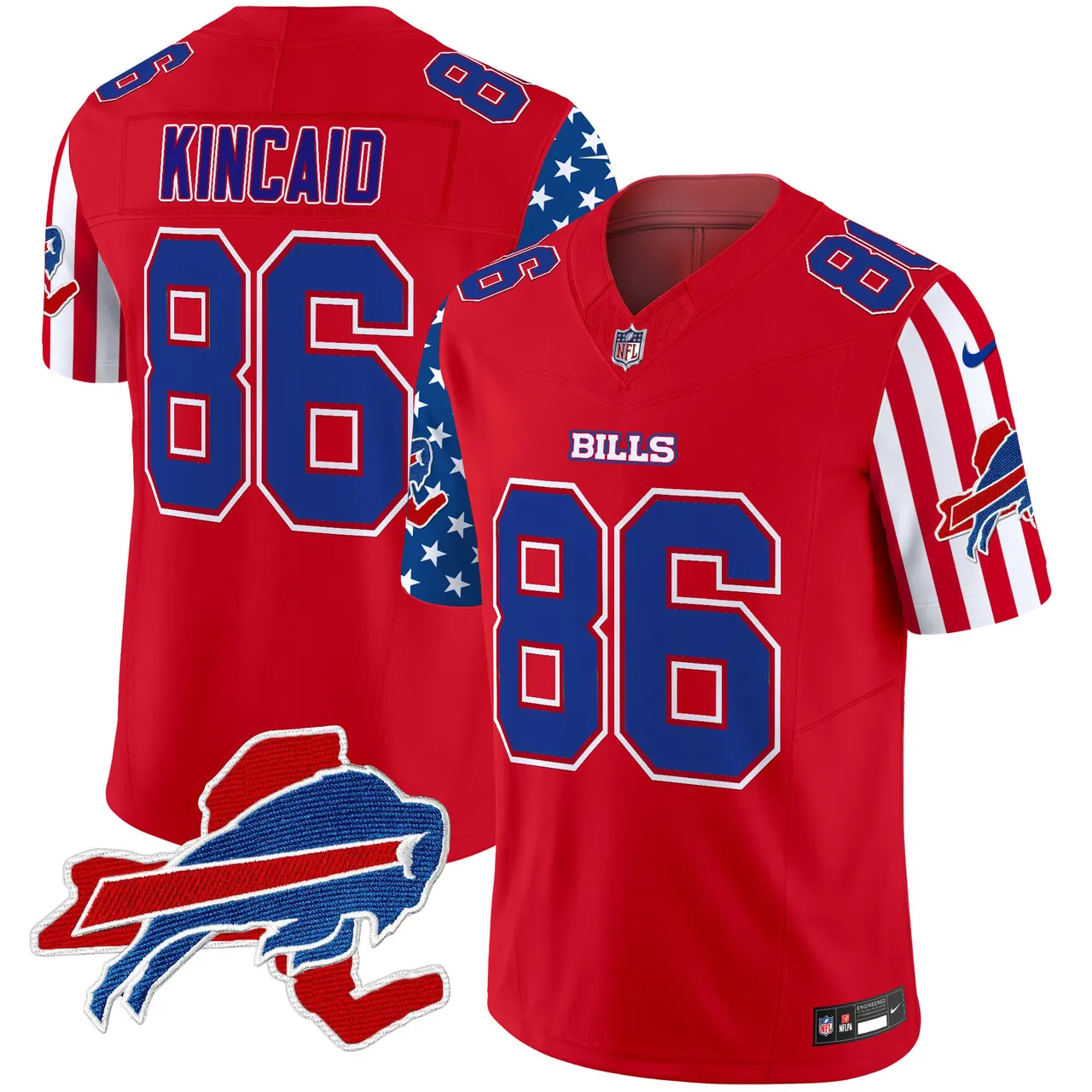 Buffalo Bills Nike American Style Vapor Limited Stitched Jersey - White - Image 13
