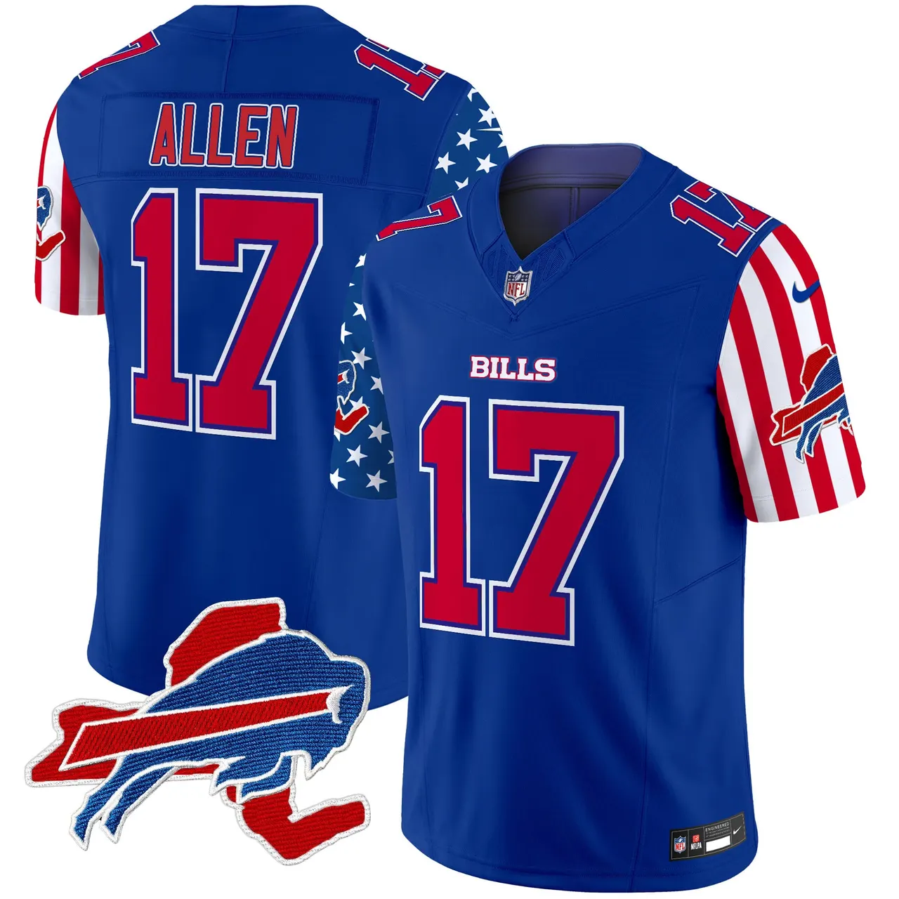 Buffalo Bills Nike American Style Vapor Limited Stitched Jersey - White - Image 15