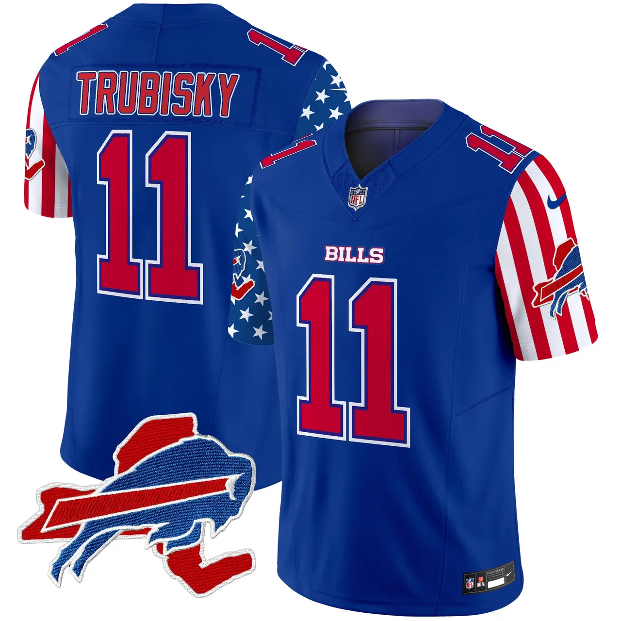 Buffalo Bills Nike American Style Vapor Limited Stitched Jersey - White - Image 17