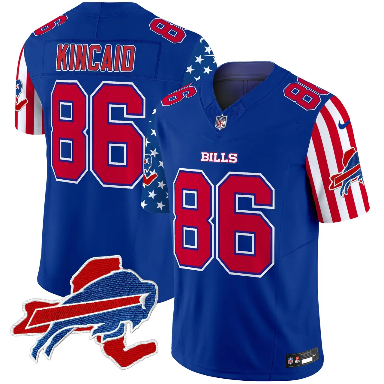 Buffalo Bills Nike American Style Vapor Limited Stitched Jersey - White - Image 20