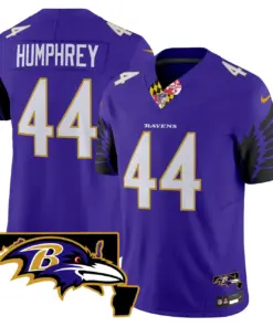 Baltimore Ravens Nike Maryland Patch Vapor Limited Stitched Jersey V2 - Purple - Image 13