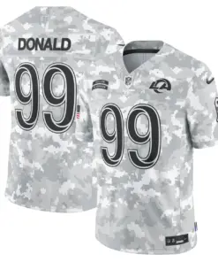 Aaron Donald Los Angeles Rams Nike 2024 Salute to Service Vapor Limited Stitched Jersey - Arctic Camo All Stitched - Grey Camo