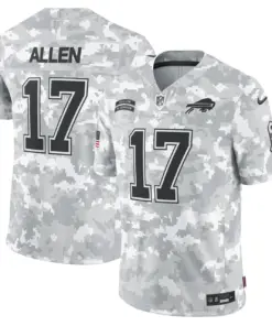 Josh Allen Buffalo Bills Nike 2024 Salute to Service Vapor Limited Jersey - Arctic Camo