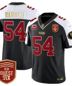 San Francisco 49ers Nike Quest For Six Patch Vapor Limited Stitched Jersey - Anthracite - Image 5