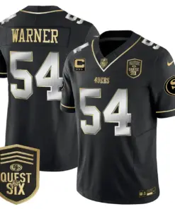 San Francisco 49ers Nike Quest For Six Patch Vapor Limited Stitched Jersey - Anthracite - Image 35