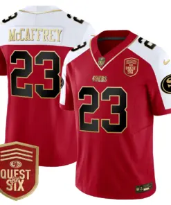 San Francisco 49ers Nike Quest For Six Patch Vapor Limited Stitched Jersey - Anthracite - Image 41