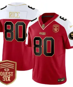 San Francisco 49ers Nike Quest For Six Patch Vapor Limited Stitched Jersey - Anthracite - Image 46