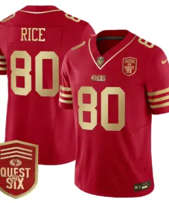 San Francisco 49ers Nike Quest For Six Patch Vapor Limited Stitched Jersey - Anthracite - Image 56