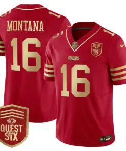 San Francisco 49ers Nike Quest For Six Patch Vapor Limited Stitched Jersey - Anthracite - Image 58