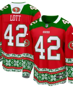 Christian McCaffrey San Francisco 49ers Nike 2024 Christmas Premier Breakaway Jersey - Red - Image 9