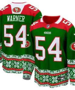 Christian McCaffrey San Francisco 49ers Nike 2024 Christmas Premier Breakaway Jersey - Red - Image 15