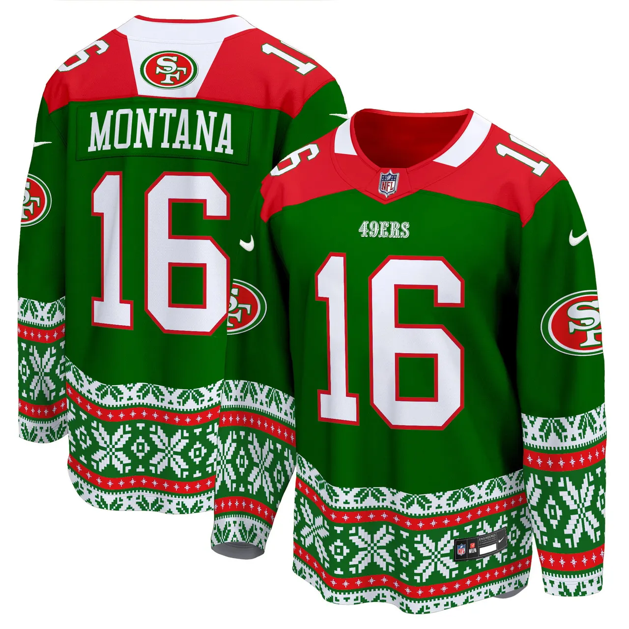 Christian McCaffrey San Francisco 49ers Nike 2024 Christmas Premier Breakaway Jersey - Red - Image 18