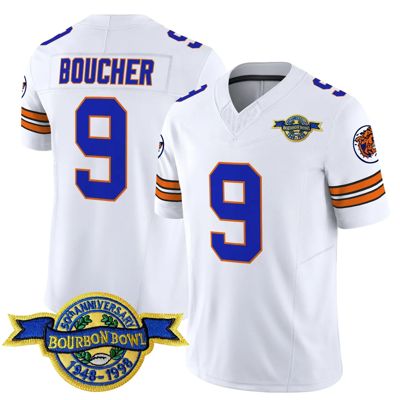 Boucher' Nike the Waterboy 'Bobby Vapor Limited Stitched Jersey - Orange - Image 3