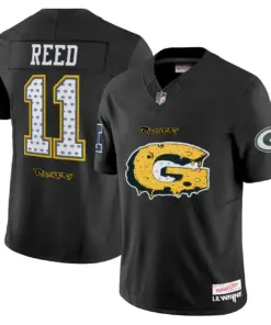Carter Green Bay Packers Mitchell & Ness VI' Style Vapor Limited Stitched Jersey - Black - Image 5