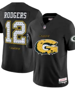 Carter Green Bay Packers Mitchell & Ness VI' Style Vapor Limited Stitched Jersey - Black - Image 6