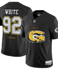 Carter Green Bay Packers Mitchell & Ness VI' Style Vapor Limited Stitched Jersey - Black - Image 8