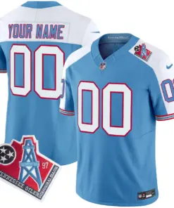 Tennessee Titans Nike 1997 Throwback Vapor Custom Limited Stitched Jersey - White - Image 4