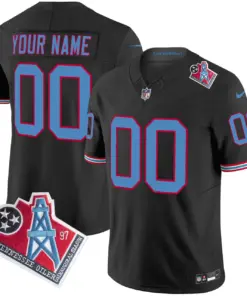 Tennessee Titans Nike 1997 Throwback Vapor Custom Limited Stitched Jersey - White - Image 5