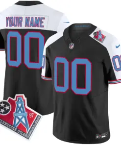 Tennessee Titans Nike 1997 Throwback Vapor Custom Limited Stitched Jersey - White - Image 6